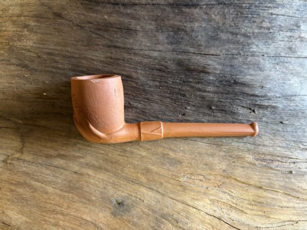 Hand red clay
